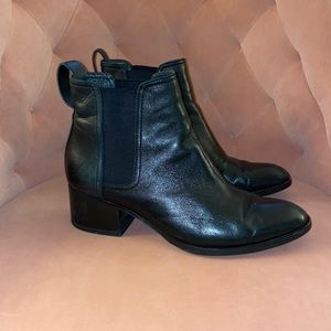 Rag & Bone Walker Boots in Black Leather Size 39